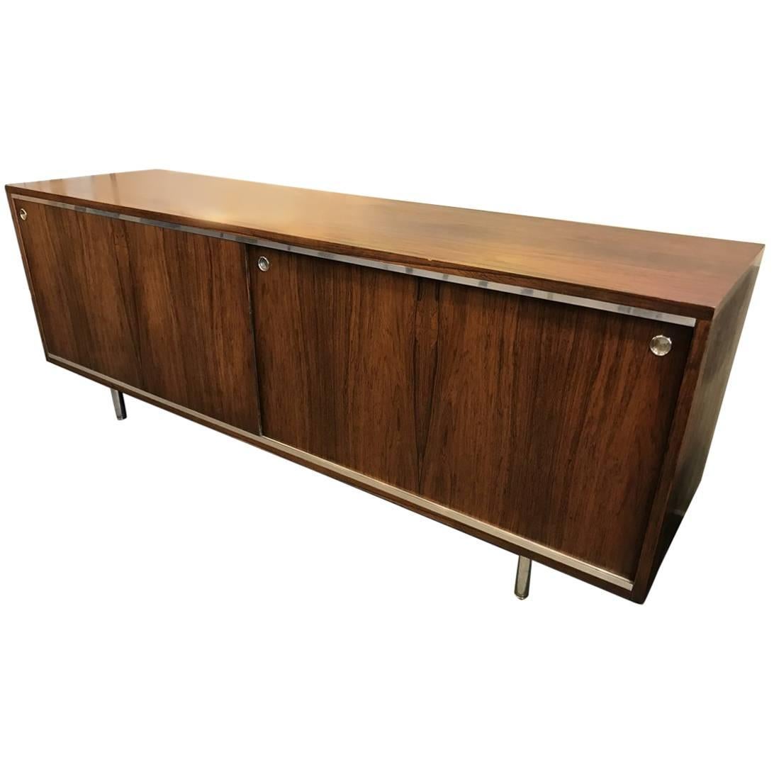 Fantastic Georges Nelson Italian Rosewood Sideboard, circa 1960 For Sale