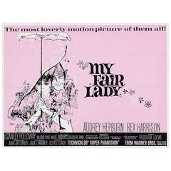 Vintage "My Fair Lady" Film Poster, 1964