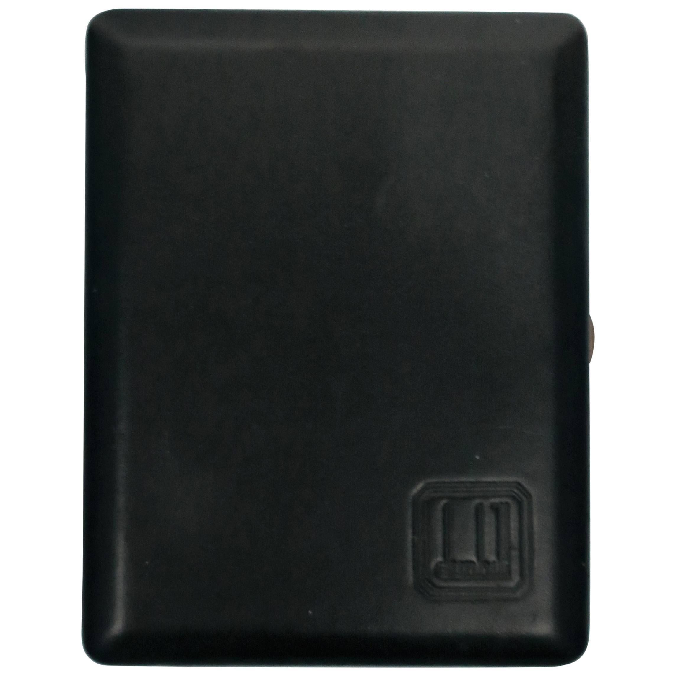 Dunhill Black Leather and Brass Cigarette Holder Case