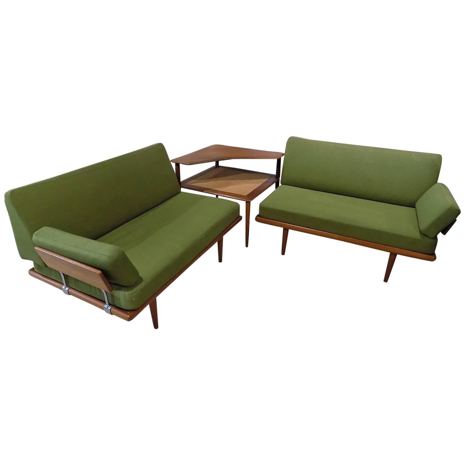 Peter Hvidt Set of Two Sofas and Coffee Table, circa 1960