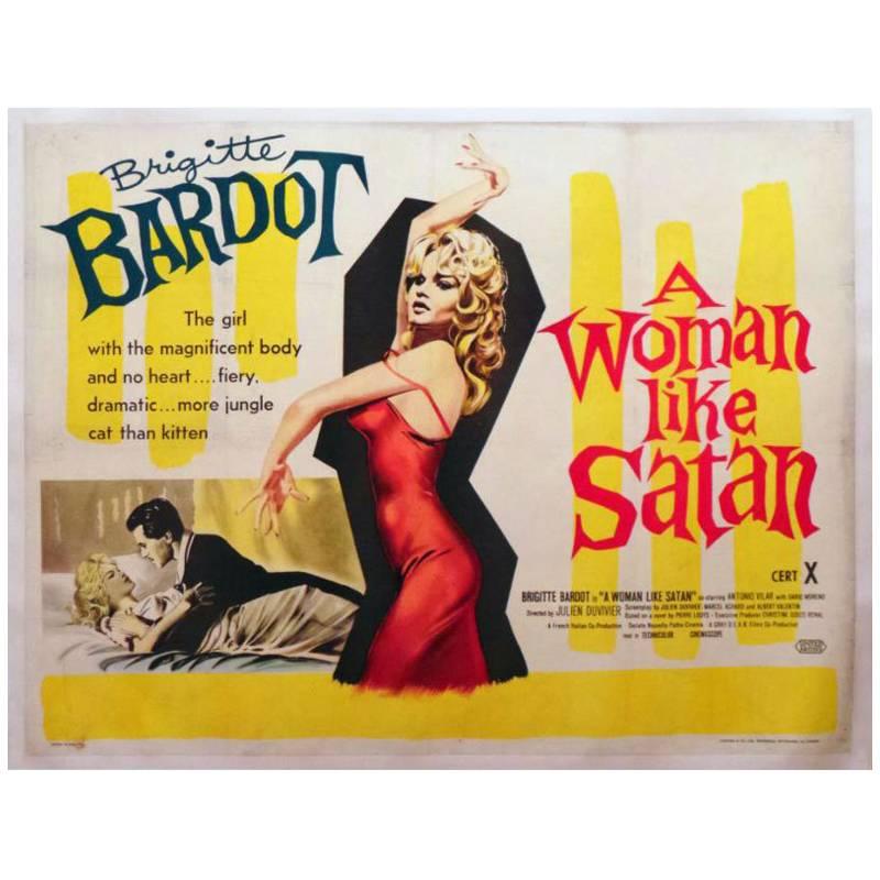 "A Woman Like Satan" Film Poster, 1958 For Sale