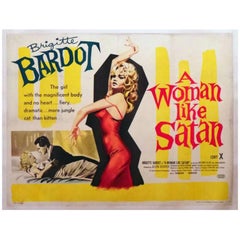 "A Woman Like Satan" Film Poster, 1958
