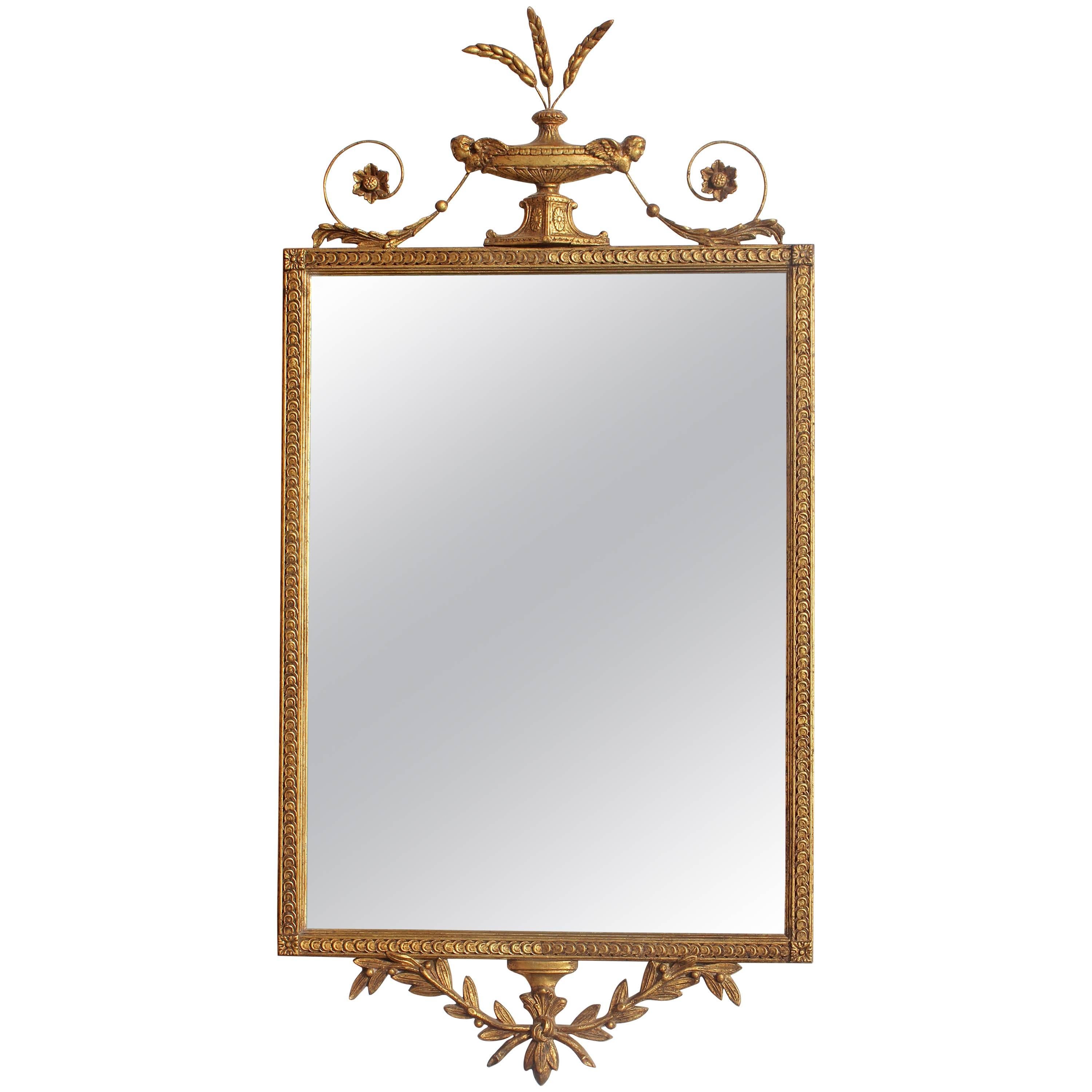 George III Adams Style Gilt Mirror