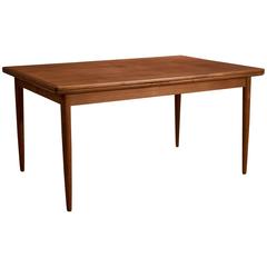 Danish Teak Draw Leaf Dining Table