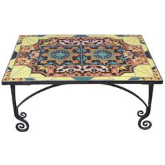 Tudor and Yellow Catalina California Tile Mosaic Coffee Table