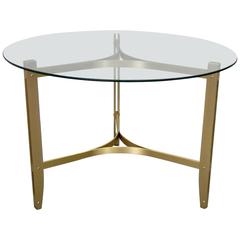 Brass Occaisional Table in the Manner of Milo Baughman Mid Century 