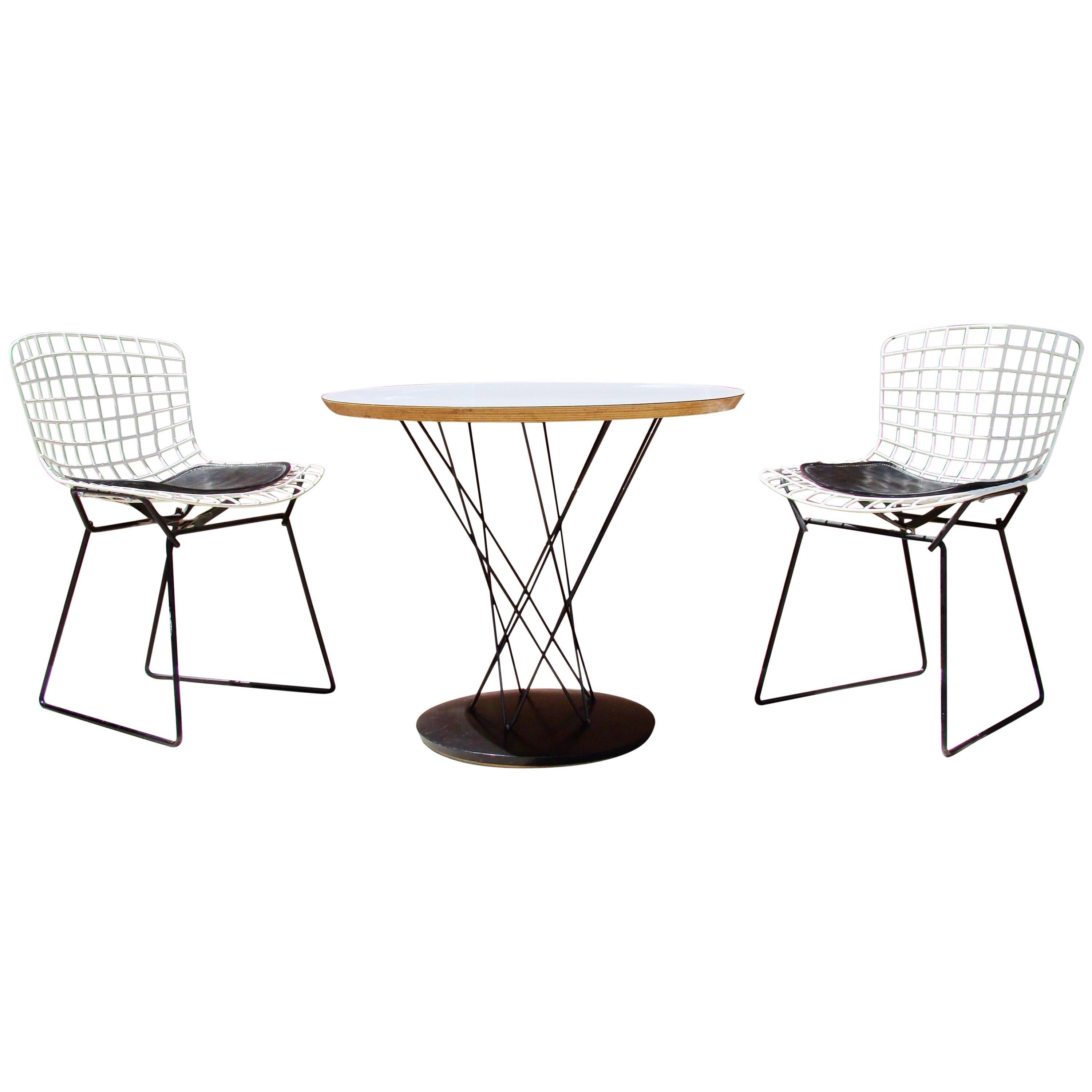 Knoll Noguchi Cyclone Table and Matching Bertoia Chairs for Children Set For Sale