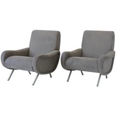 Pair of "Lady" Armchairs by Marco Zanuso for Arflex