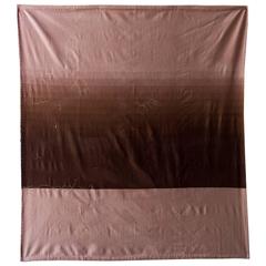 Cashmere Wool Hand embroidered Sky Throw 1 - Brown & Taupe 1
