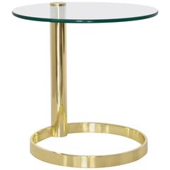 Postmodern Sculptural Brass Side Table 7