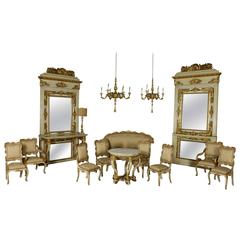 Antique Early 19th Century Sitting Room Manufactured in Brescia, Italy