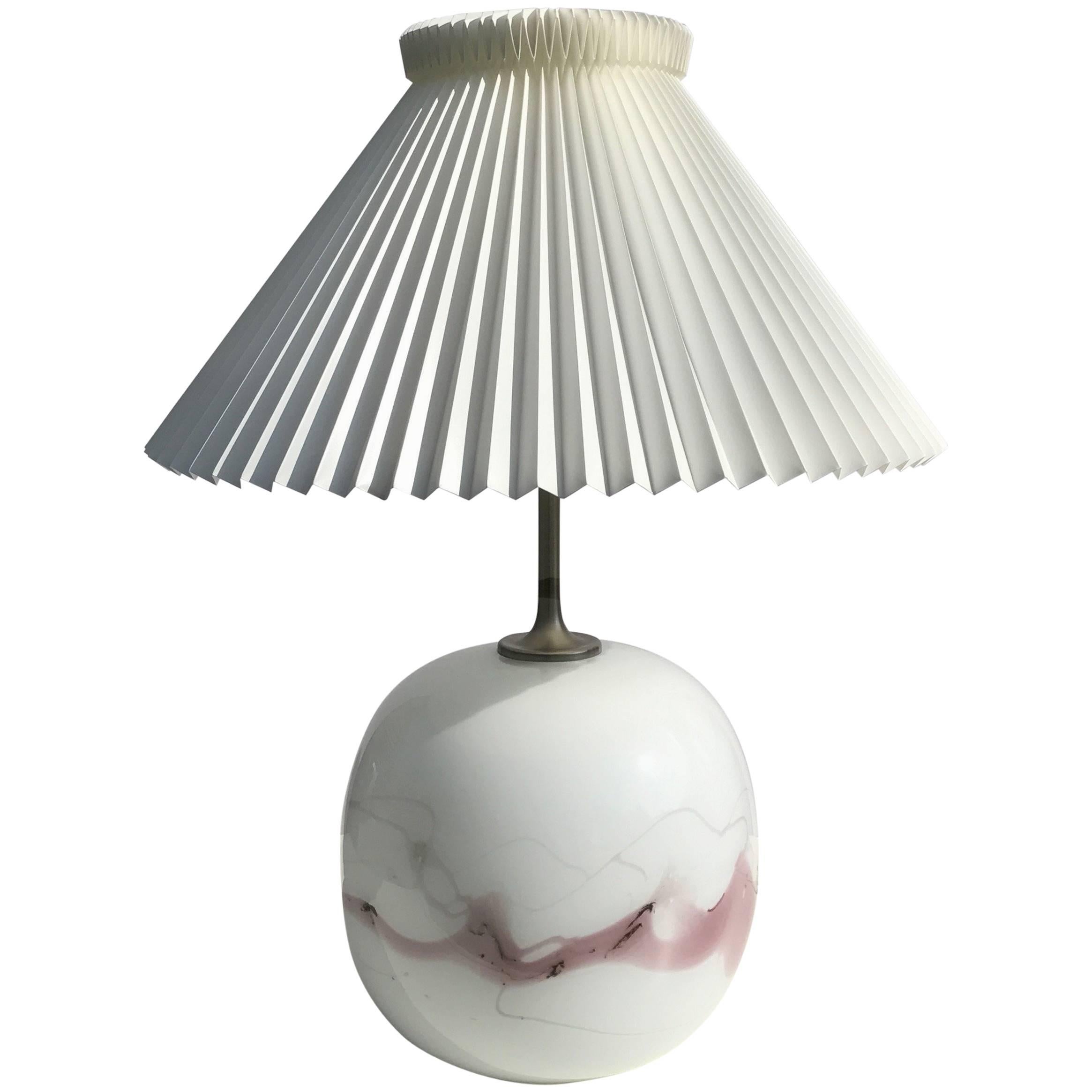 Lampe de bureau en verre de Michael Bang pour Holmegaard en vente