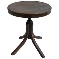 Wooden Adjustable Thonet Piano Stool, Austria, 1960s 1