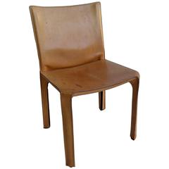 Cassina Cab Chair in Natural Leather by Mario Bellini