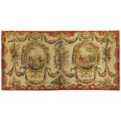 18th Century Aubusson Alentours Tapestry
