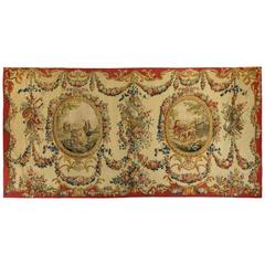 18th Century Aubusson Alentours Tapestry