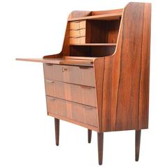 Early Fine Danish Rosewood Sekretary, 1950s