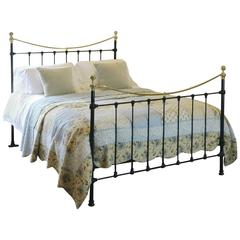 Antique Black Brass and Iron Bed, MK107