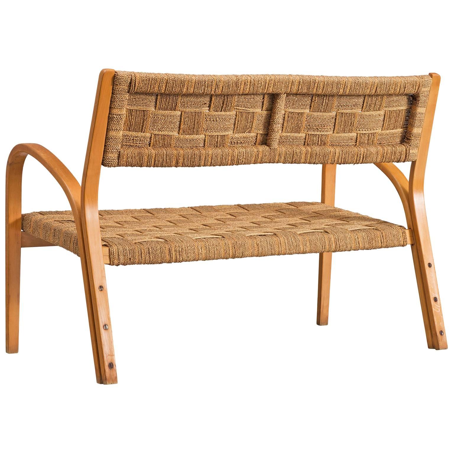 Attributed Giuseppe Pagano Roped Sofa, 1940s