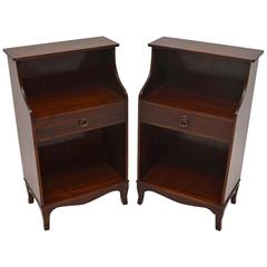 Pair of Antique Mahogany Bedside Cabinets
