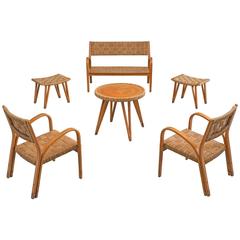 Living Room Set Attributed to Giuseppe Pagano, 1940s 8