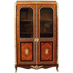 19th Century Vitrine or Bibiotheque in the Louis XV/XVI Transitionale Style 11