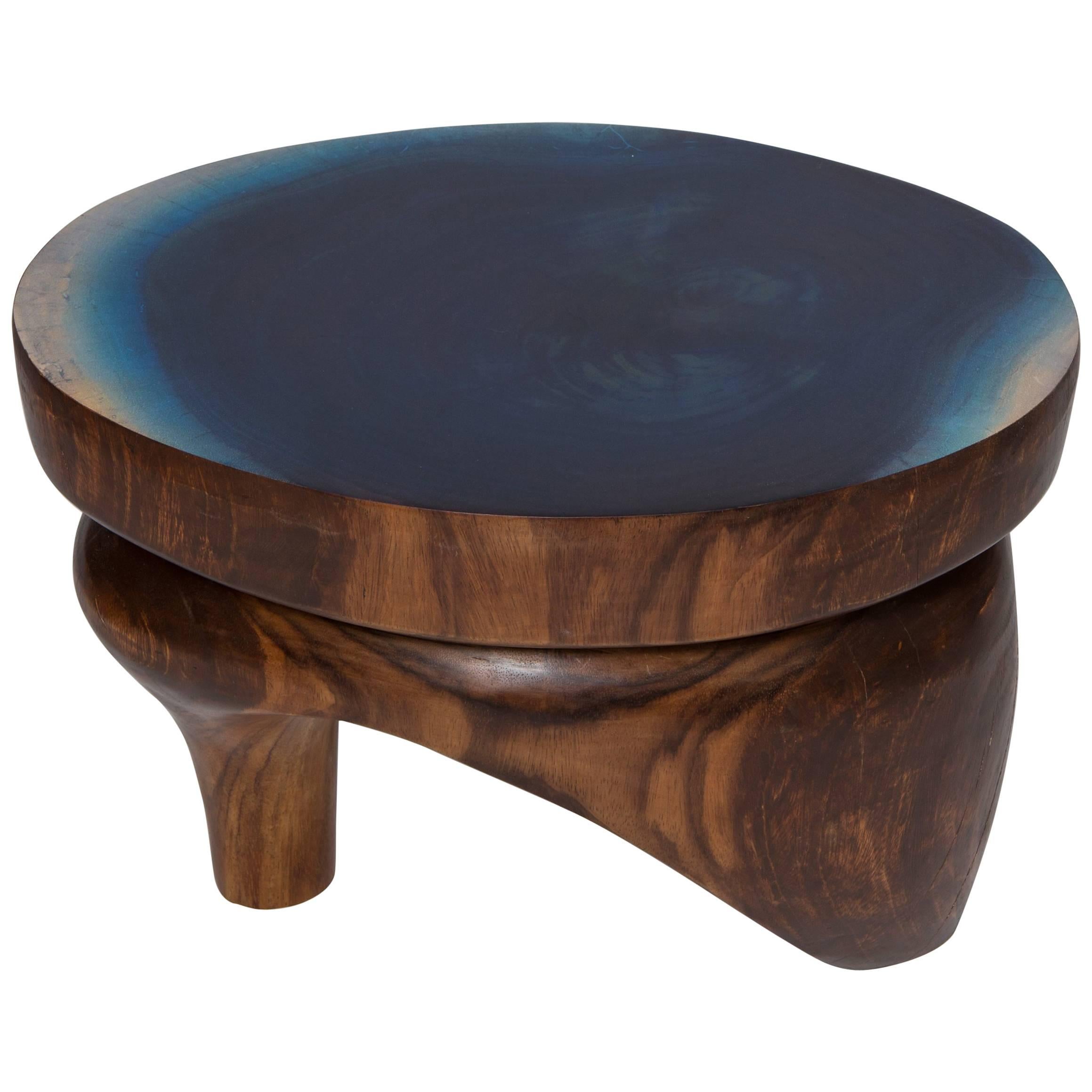 “Azulito" Table/Stool by Gabriela Valenzuela-Hirsch and Muriel Haerens For Sale