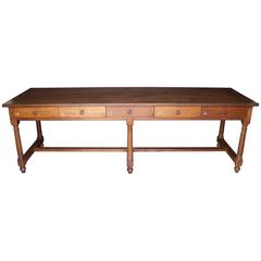 French Early 19th Century Religious Refectory Table