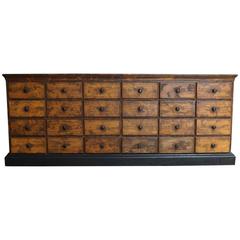 Antique French Pine Apothecary Cabinet, 1900s