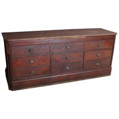 Vintage French Pine Apothecary Cabinet, 1920s 8