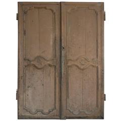 Pair of Decorative Oak French Doors