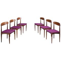 Johannes Andersen Dining Chairs in Rosewood