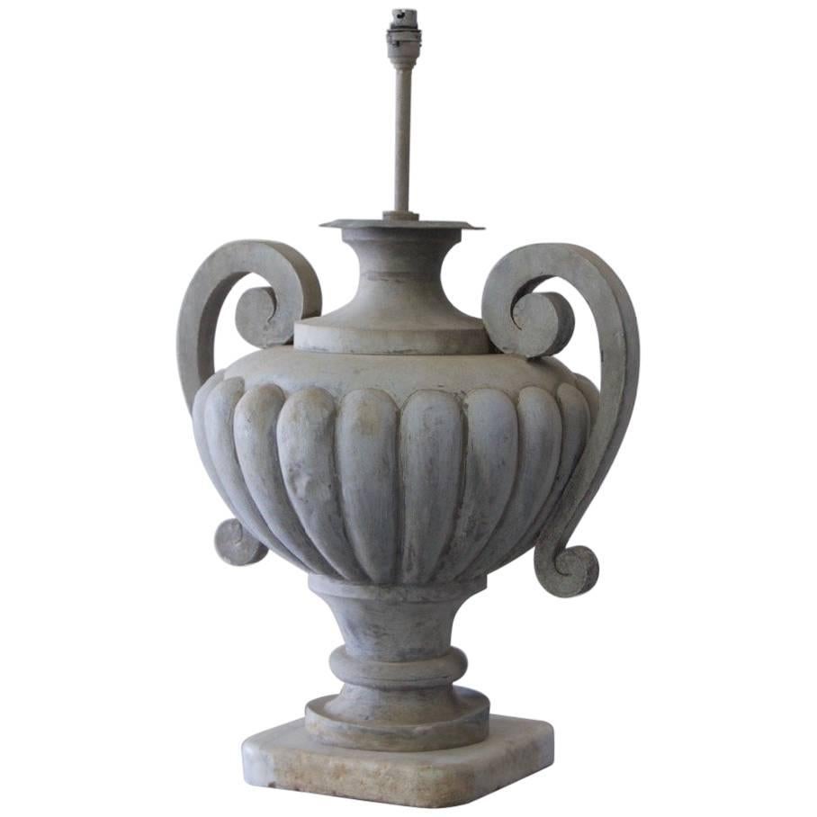 19th Century Zinc Table Lamp