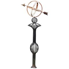Used Garden Armillary on Stand
