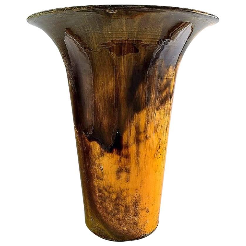Large Kähler, Denmark, Svend Hammershøi/Hammershoi, Glazed Large Vase