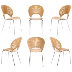 Trinidad Chairs by Nanna Ditzel for Fredericia, Set of Six 1