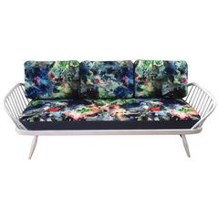 Mid-20th Century Ercol Studio Couch with Timorous Beasties Print Upholstery