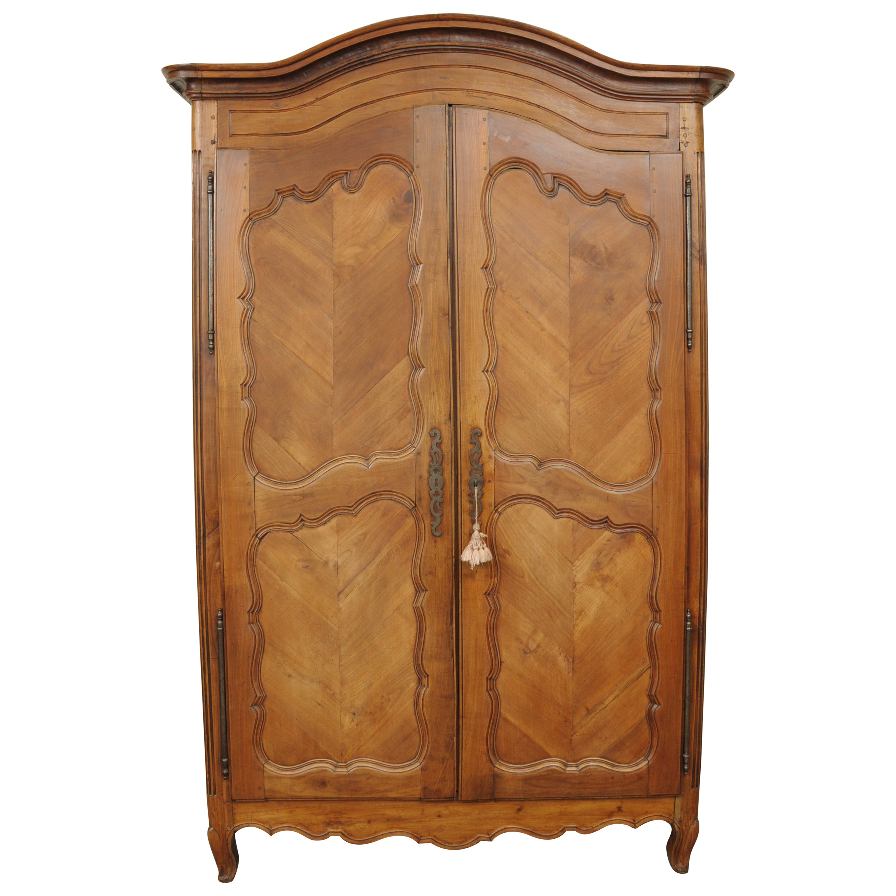 Antique French Provincial Walnut Armoire / circa 1750 at 1stDibs