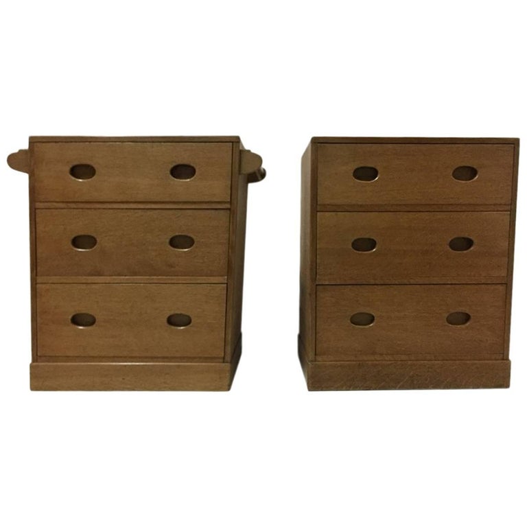 Ambrose Heal A Super Quality Pair Of Petite Cotswold Oak Chests