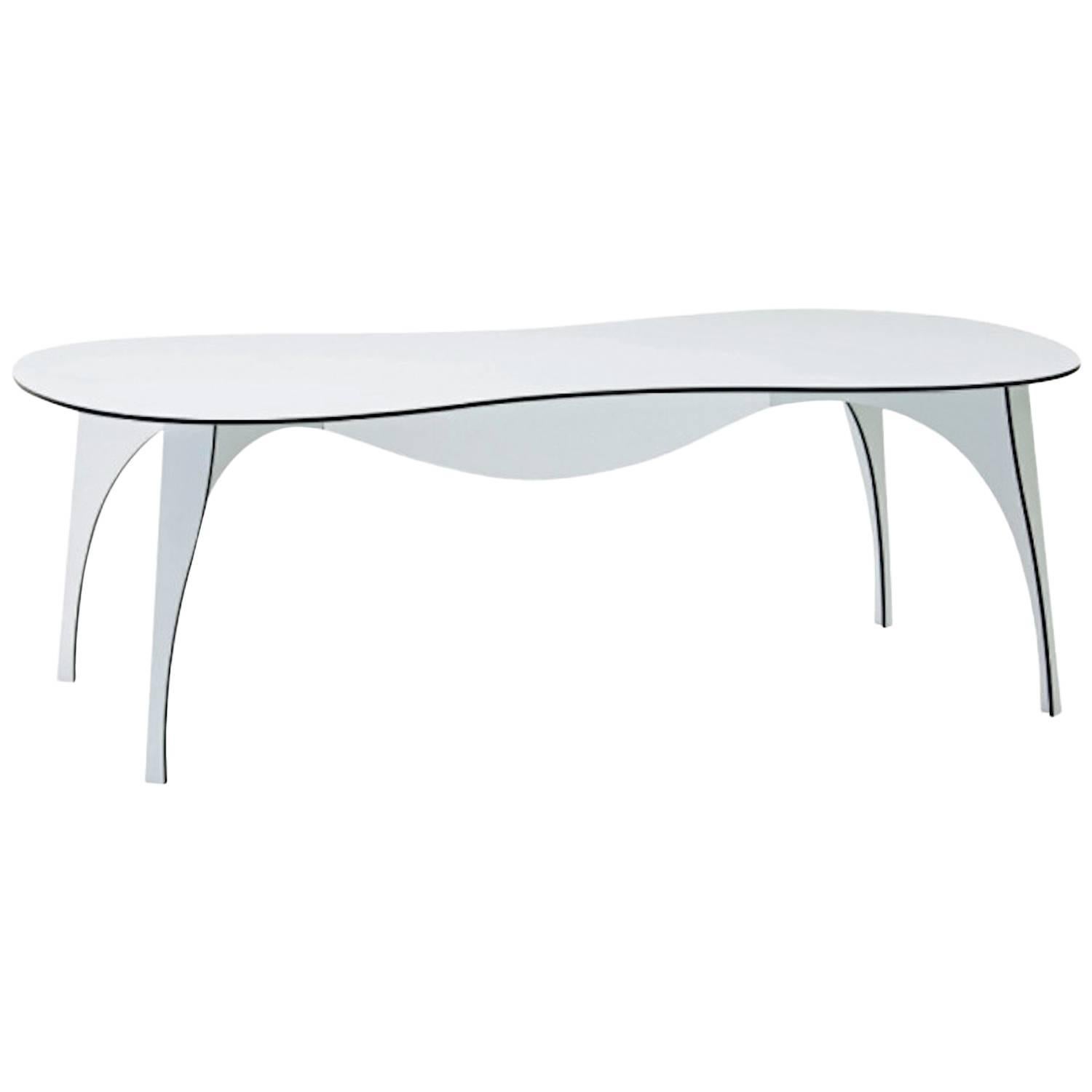No Waste Dining Table in Aluminum by Ron Arad for Moroso Indoor/Outdoor Use For Sale