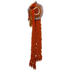 Vintage Colorful 1960s Hippie Tapestry