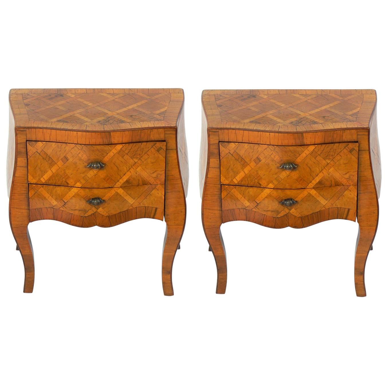 Pair of Curvaceous Italian Night Stands or End Tables