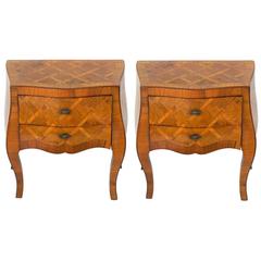 Pair of Curvaceous Italian Night Stands or End Tables