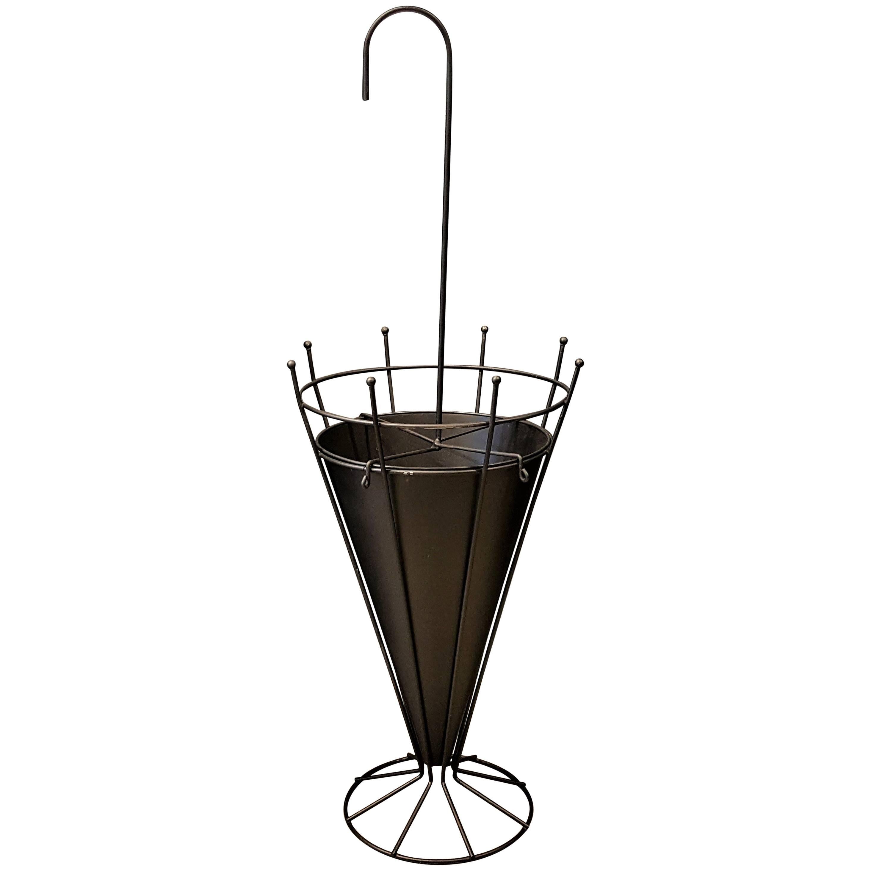 French Umbrella Stand in the Manner of Mathieu-matégot, 1950s