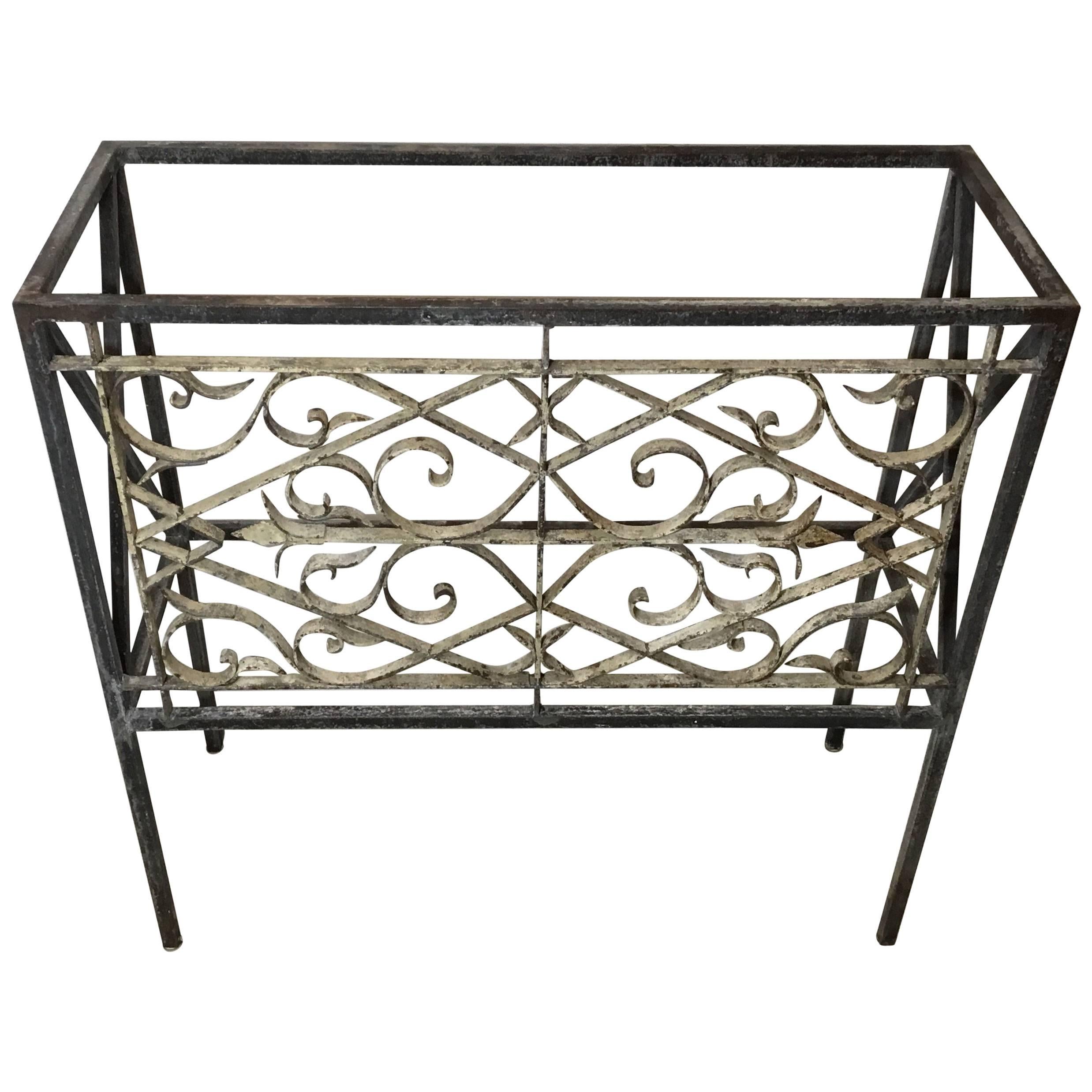 Wrought Iron Console