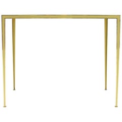 Brass and Mirror Side Table by Münchner Werkstätten, Germany 1960s