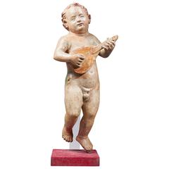 Renaissance Putto Playing the Lute, Florence, First Half of the 16th Century 5