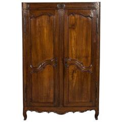 Antique Louis XV Armoire Front