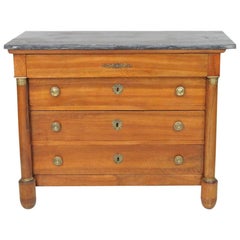Empire Style Marble-Top Commode