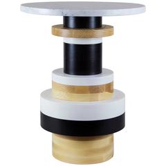 Tall Sass Side Table from Souda with Large Marble Top 2